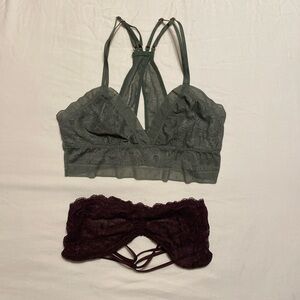 Lace Bracelet Bundle Green/Purple